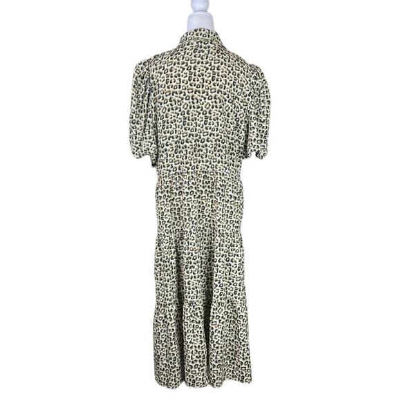 Charles Henry Leopard Print Button Front Dress Size XL - Picture 5 of 8